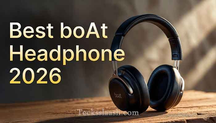 Best Boat Headphones: Price, Features & My Pick (2026) 8 Best Boat headphone – boAt Rockerz 550 on wooden desk