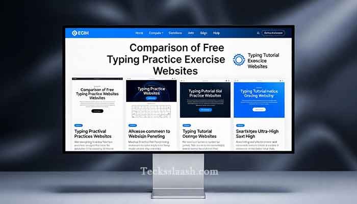 Comparison chart of the best typing tutorial online free platforms for practice exercises