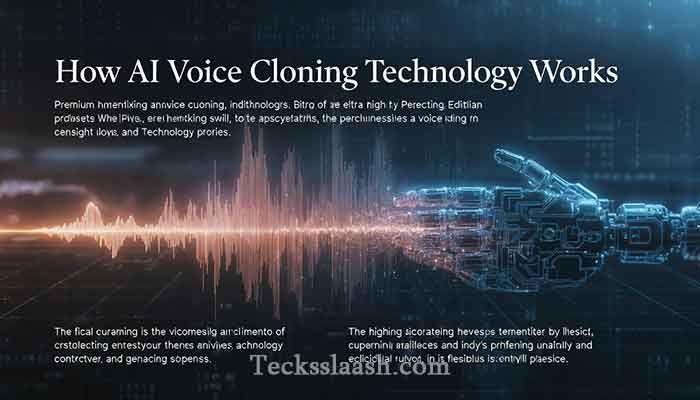 AI Voice Cloning Scams: How Your Voice Gets Weaponized 2 AI voice cloning technology waveform transformation diagram