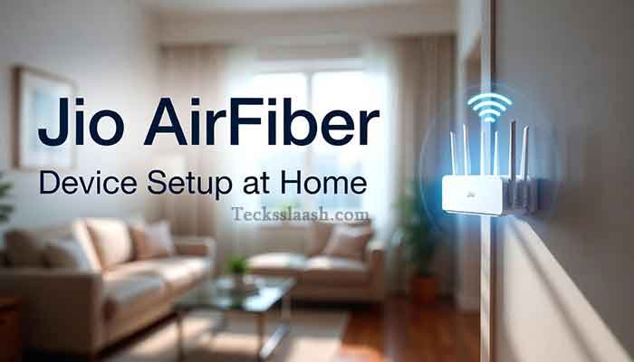 Jio AirFiber 5G fixed wireless device installed near apartment window