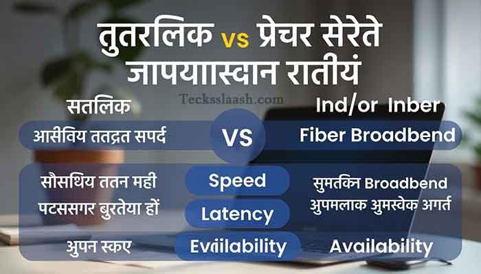 Starlink India: Launch Date, Price, Plans & Speed (2025) 2 Starlink India speed compared to JioFiber broadband infographic